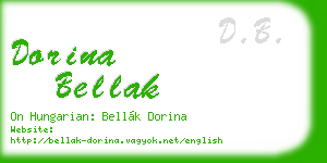 dorina bellak business card